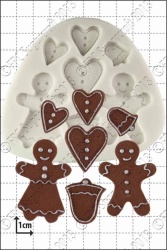 'Gingerbread People' Silicone Mould